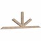 Ekena Millwork Saratoga Smooth Timber Gable Bracket, Douglas Fir, 96"W x 28"H x 3 1/2"D x 3 1/2"F, 7/12 Pitch GBW096X28X0404SAR00SDF - alternate 4